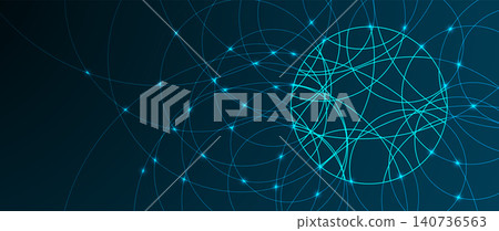 Abstract technology big data visualization for business presentations and scientific research Abstract technology big data visualization for business presentations and scientific research 140736563