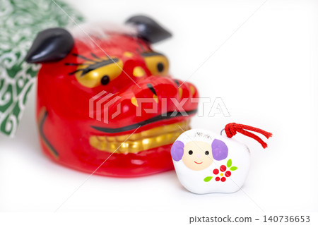 2027年新年祝福:舞獅和羊泥鈴 2027年新年祝福:舞獅和羊泥鈴 140736653