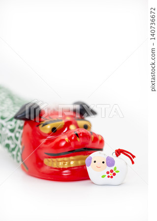 2027年新年祝福:舞獅和羊泥鈴 2027年新年祝福:舞獅和羊泥鈴 140736672