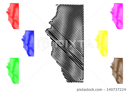 Adams County, State of Wisconsin (U.S. county, United States of America, US) map vector illustration, scribble sketch Adams map Adams County, State of Wisconsin (U.S. county, United States of America, US) map vector illustration, scribble sketch Adams map 140737224