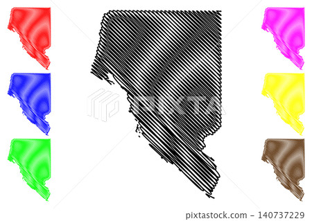 Buffalo County, State of Wisconsin (U.S. county, United States of America, US) map vector illustration, scribble sketch Buffalo map Buffalo County, State of Wisconsin (U.S. county, United States of America, US) map vector illustration, scribble sketch Buffalo map 140737229