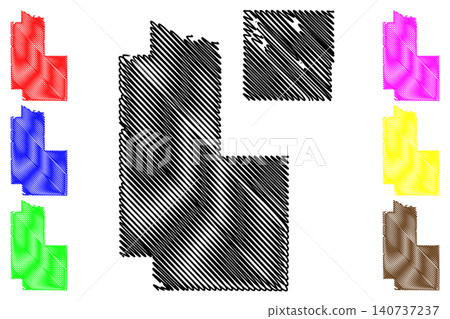 Forest and Dodge County, State of Wisconsin (U.S. county, United States of America, US) map vector illustration, scribble sketch map Forest and Dodge County, State of Wisconsin (U.S. county, United States of America, US) map vector illustration, scribble sketch map 140737237