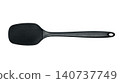 kitchen spatula silicone black on white background 140737749