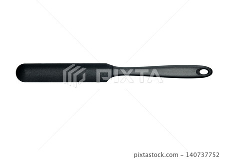 spatula narrow silicone black on white background 140737752