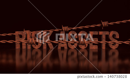 Risk Assets Under Pressure In A Volatile Market 3d render. Risk Assets Under Pressure In A Volatile Market 3d render. 140738028