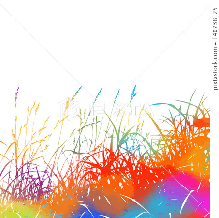 colored Grass silhouette vector isolated on white background nature design illustration of grass plant pattern greenery artwork Hand drawn. Not AI, vector illustration. colored Grass silhouette vector isolated on white background nature design illustration of grass plant pattern greenery artwork Hand drawn. Not AI, vector illustration. 140738125