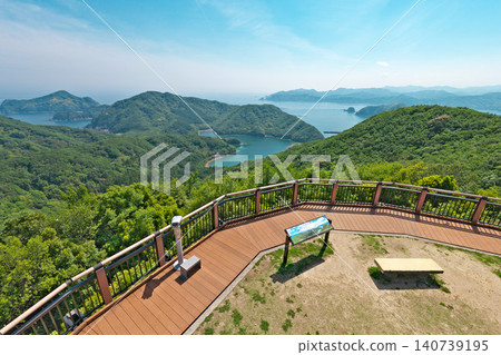[Landscape from Miejima Observatory] Mie-Shima Tenchi, Minamiise-cho, Watarai-gun, Mie Prefecture 140739195