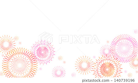 Watercolor-style illustration background of fireworks. Watercolor-style illustration background of fireworks. 140739196