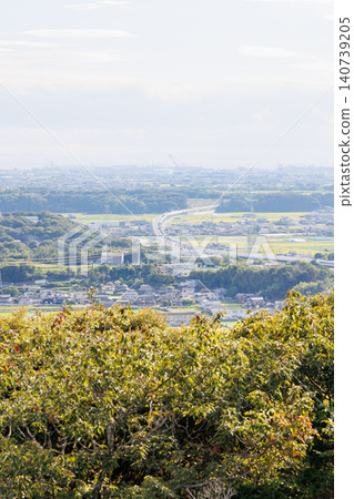 從莊法寺展望廣場眺望加古川市 從莊法寺展望廣場眺望加古川市 140739205