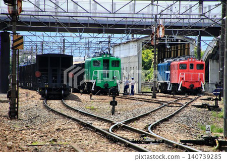 A station where freight trains carrying limestone pass by... Chichibu Railway [Takekawa Station] 140739285