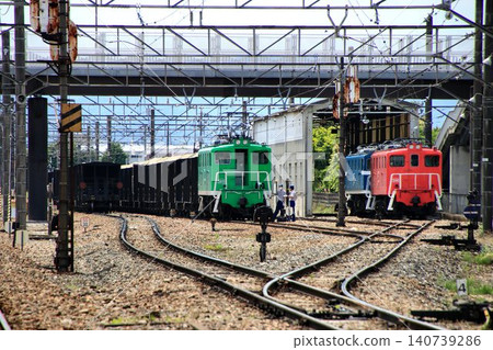 A station where freight trains carrying limestone pass by... Chichibu Railway [Takekawa Station] 140739286