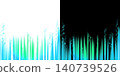 Green light beam and sparkle, transparent background, decorative light effect material. 140739526