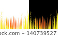 Yellow light beam and sparkle, transparent background, decorative light effect material. 140739527