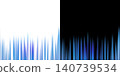 Blue vertical light streaks, transparent background, decorative light effect material. 140739534