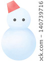 Simple snowman watercolor illustration Simple snowman watercolor illustration 140739716