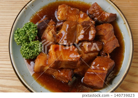 Tender braised pork belly Tender braised pork belly 140739823