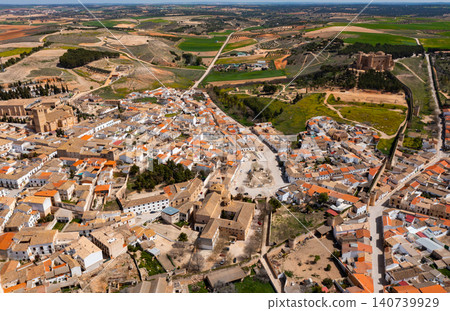 Bird's eye view of Spanish village Belmonte Bird's eye view of Spanish village Belmonte 140739929