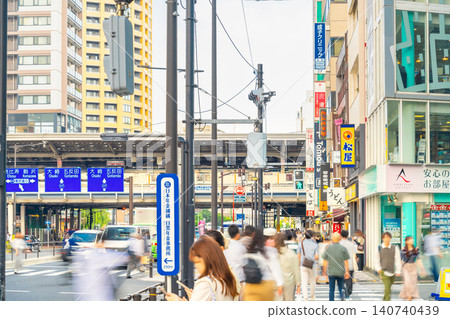 東京都急行東橫線中目黑站 東京都急行東橫線中目黑站 140740439