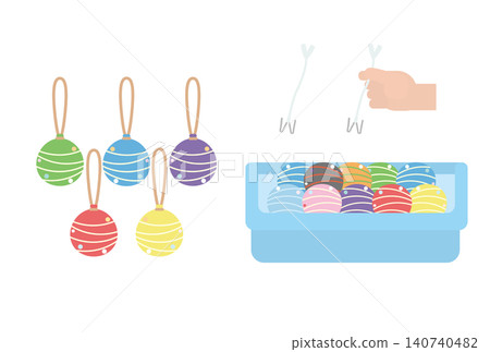 Yo-yo fishing (aquarium and paper string fishing hook set) 140740482