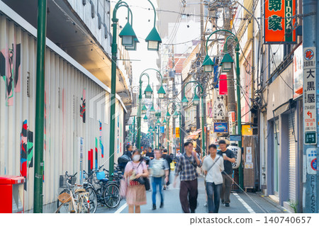Nakameguro Shopping Street, in front of Nakameguro Station, Tokyo 140740657