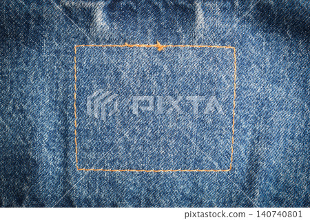 seam of blue denim texture background, jean fashion style seam of blue denim texture background, jean fashion style 140740801