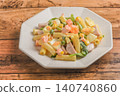 Colorful macaroni salad 140740860