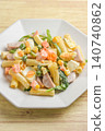 Colorful macaroni salad 140740862