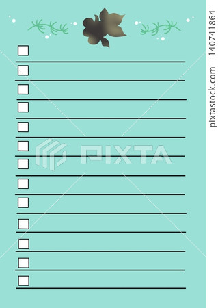 A summery checklist featuring goldfish A summery checklist featuring goldfish 140741864