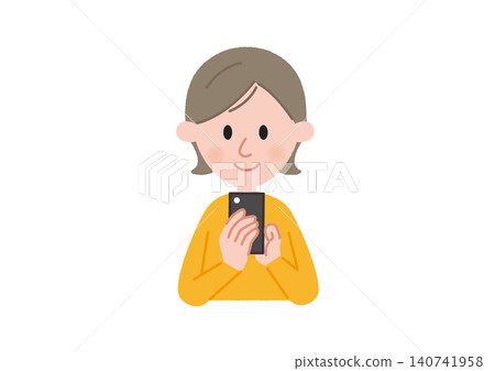 A woman with a smartphone A woman with a smartphone 140741958