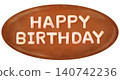 Illustration of a birthday chocolate plate 140742236
