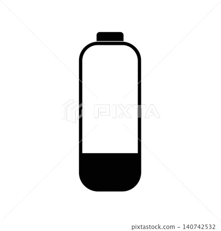 Battery level 25 percent icon vector Battery level 25 percent icon vector 140742532