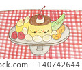 Cute pudding a la mode 140742644