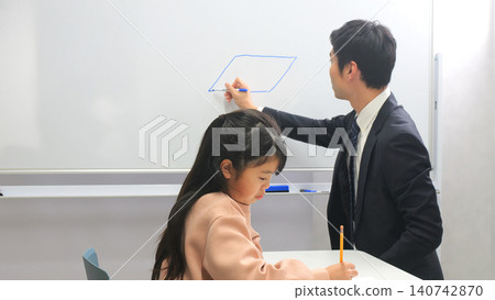 Cram school tablet teacher image Cram school tablet teacher image 140742870
