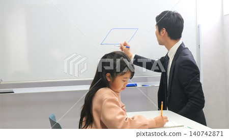 Cram school tablet teacher image 140742871