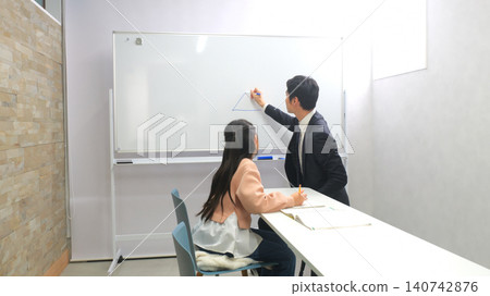 Cram school tablet teacher image Cram school tablet teacher image 140742876