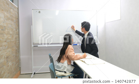 Cram school tablet teacher image 140742877
