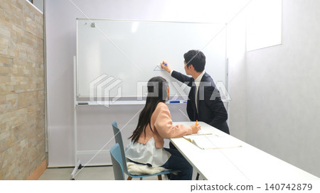 Cram school tablet teacher image Cram school tablet teacher image 140742879