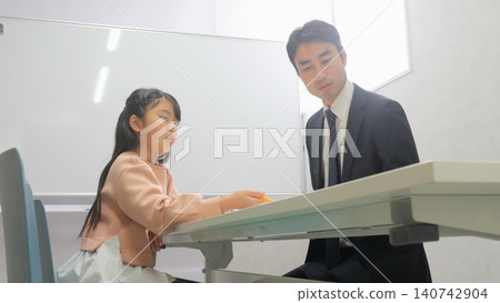 Cram school tablet teacher image Cram school tablet teacher image 140742904