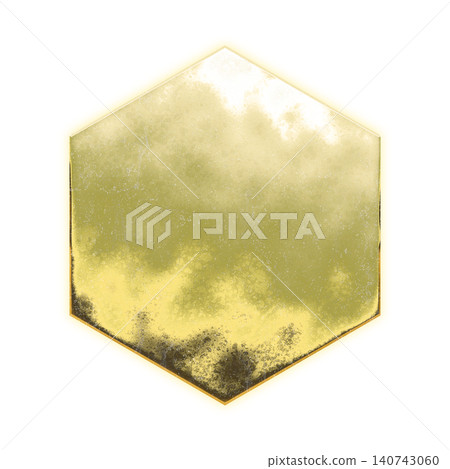 Golden hexagon, alpha channel Golden hexagon, alpha channel 140743060