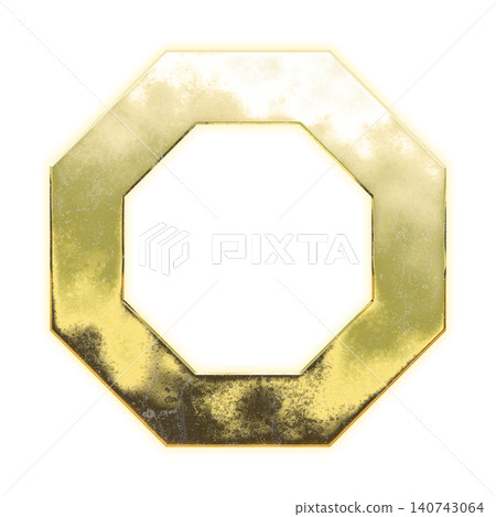 Golden octagon (outline), alpha channel Golden octagon (outline), alpha channel 140743064
