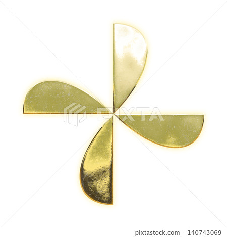 Golden Windmill, Alpha Channel Golden Windmill, Alpha Channel 140743069