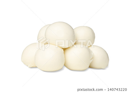 Mozzarella balls piled, ready to cook, PNG Mozzarella balls piled, ready to cook, PNG 140743220