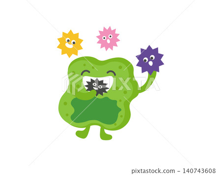 Illustration of a macrophage Illustration of a macrophage 140743608