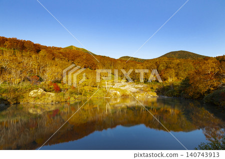 Autumn leaves of Hakkoda Jigoku period 140743913