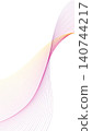 Abstract Pastel Wave Line Background Vector Illustration 140744217