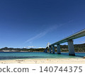 Beach, sea, and bridge ① 140744375