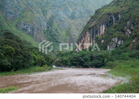 Urubamba river in Peru Urubamba river in Peru 140744404