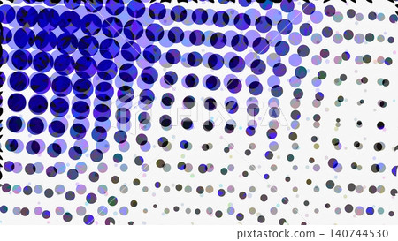 Blue halftone, polka dot pattern Blue halftone, polka dot pattern 140744530