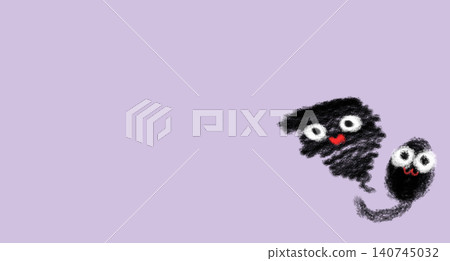 可愛的手繪幽靈插圖 可愛的手繪幽靈插圖 140745032