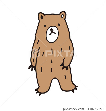 Cute bear illustration in a Scandinavian style Cute bear illustration in a Scandinavian style 140745159